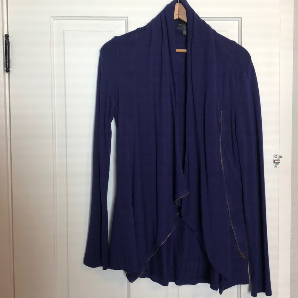 Asymmetrical zip jacket/top